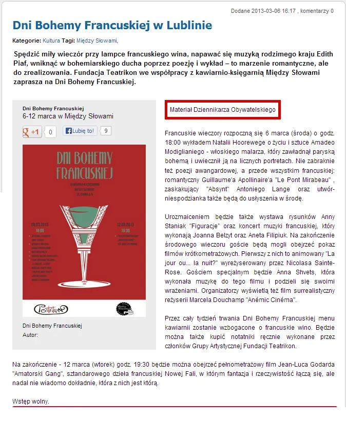 Dni Bohemy Francuskiej